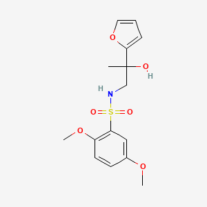 molecular formula C15H19NO6S B2945175 N-(2-(furan-2-yl)-2-hydroxypropyl)-2,5-dimethoxybenzenesulfonamide CAS No. 1396782-45-8