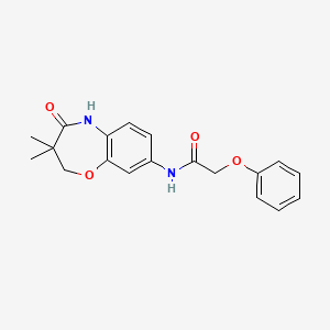 N-(3,3-dimethyl-4-oxo-2,3,4,5-tetrahydrobenzo[b][1,4]oxazepin-8-yl)-2-phenoxyacetamide