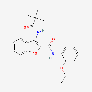 N-(2-ethoxyphenyl)-3-pivalamidobenzofuran-2-carboxamide