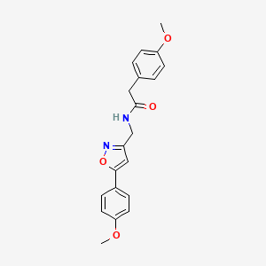 2-(4-methoxyphenyl)-N-((5-(4-methoxyphenyl)isoxazol-3-yl)methyl)acetamide