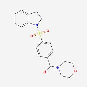 (4-(Indolin-1-ylsulfonyl)phenyl)(morpholino)methanone