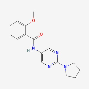 2-methoxy-N-(2-pyrrolidin-1-ylpyrimidin-5-yl)benzamide