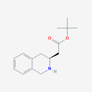 molecular formula C15H21NO2 B2945292 Tert-butyl 2-[(3S)-1,2,3,4-tetrahydroisoquinolin-3-yl]acetate CAS No. 2287237-55-0
