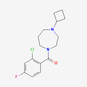 (2-Chloro-4-fluorophenyl)(4-cyclobutyl-1,4-diazepan-1-yl)methanone