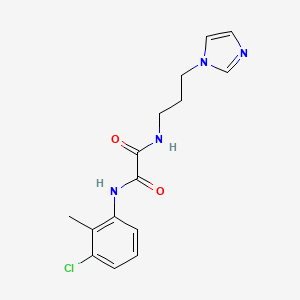 molecular formula C15H17ClN4O2 B2945321 N1-(3-(1H-咪唑-1-基)丙基)-N2-(3-氯-2-甲苯基)草酰胺 CAS No. 900001-47-0