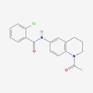 N-(1-acetyl-3,4-dihydro-2H-quinolin-6-yl)-2-chlorobenzamide