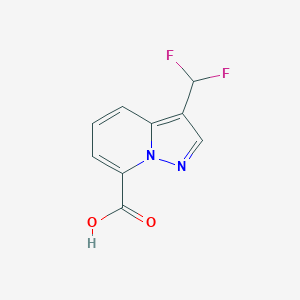 3-(Difluoromethyl)pyrazolo[1,5-a]pyridine-7-carboxylic acid