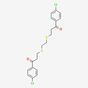 1-(4-Chlorophenyl)-3-[(2-{[3-(4-chlorophenyl)-3-oxopropyl]sulfanyl}ethyl)sulfanyl]-1-propanone