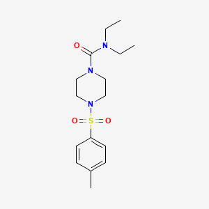molecular formula C16H25N3O3S B2945377 N,N-diethyl-4-(4-methylphenyl)sulfonylpiperazine-1-carboxamide CAS No. 510734-58-4