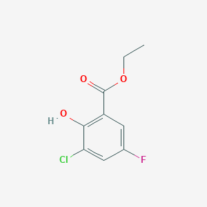 molecular formula C9H8ClFO3 B2945382 Ethyl 3-chloro-5-fluoro-2-hydroxybenzoate CAS No. 773128-60-2