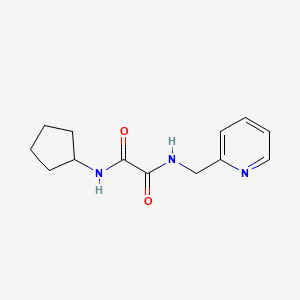 molecular formula C13H17N3O2 B2945440 N-cyclopentyl-N'-[(pyridin-2-yl)methyl]ethanediamide CAS No. 425616-79-1