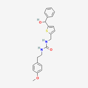 B2945464 1-((5-(Hydroxy(phenyl)methyl)thiophen-2-yl)methyl)-3-(4-methoxyphenethyl)urea CAS No. 1797621-44-3