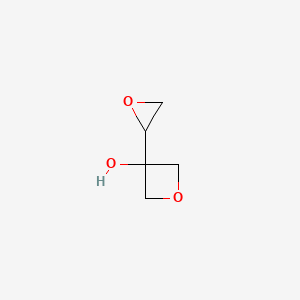 molecular formula C5H8O3 B2945532 3-(Oxiran-2-yl)oxetan-3-ol CAS No. 2137814-10-7