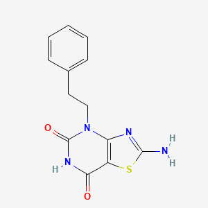 2-amino-4-(2-phenylethyl)[1,3]thiazolo[4,5-d]pyrimidine-5,7(4H,6H)-dione