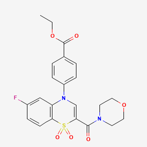 N-(2-ethoxyphenyl)-4-[(4-ethyl-2,3-dioxopiperazin-1-yl)methyl]benzamide