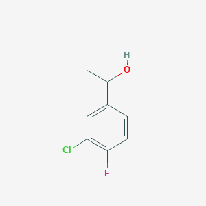 molecular formula C9H10ClFO B2945664 1-(3-Chloro-4-fluorophenyl)propan-1-ol CAS No. 1343000-69-0