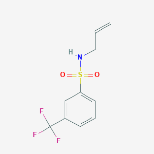molecular formula C10H10F3NO2S B2945692 N-(prop-2-en-1-yl)-3-(trifluoromethyl)benzene-1-sulfonamide CAS No. 730986-27-3