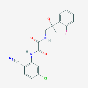 molecular formula C19H17ClFN3O3 B2945699 N1-(5-chloro-2-cyanophenyl)-N2-(2-(2-fluorophenyl)-2-methoxypropyl)oxalamide CAS No. 1797881-45-8