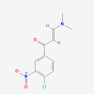 molecular formula C11H11ClN2O3 B2945783 1-(4-Chloro-3-nitrophenyl)-3-(dimethylamino)-2-propen-1-one CAS No. 1147866-53-2