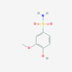 molecular formula C7H9NO4S B2945785 4-Hydroxy-3-methoxybenzene-1-sulfonamide CAS No. 1243362-00-6