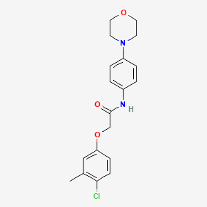 molecular formula C19H21ClN2O3 B2945853 2-(4-chloro-3-methylphenoxy)-N-[4-(morpholin-4-yl)phenyl]acetamide CAS No. 304675-30-7