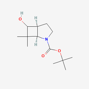 molecular formula C13H23NO3 B2945887 Tert-butyl (1R,5S)-6-hydroxy-7,7-dimethyl-2-azabicyclo[3.2.0]heptane-2-carboxylate CAS No. 2413864-25-0
