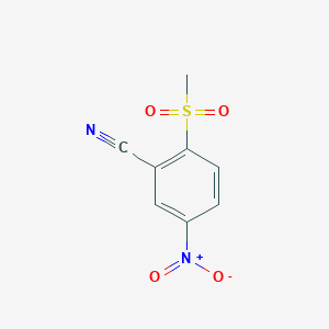 molecular formula C8H6N2O4S B2945927 2-Methanesulfonyl-5-nitrobenzonitrile CAS No. 180297-57-8