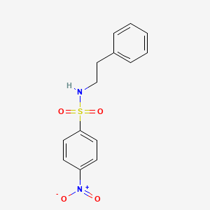 molecular formula C14H14N2O4S B2945943 4-nitro-N-phenethylbenzenesulfonamide CAS No. 52374-24-0