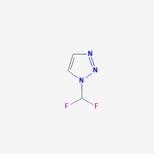 molecular formula C3H3F2N3 B2945951 1-(Difluoromethyl)-1H-1,2,3-triazole CAS No. 1997157-22-8