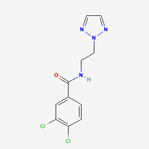 molecular formula C11H10Cl2N4O B2945964 N-(2-(2H-1,2,3-triazol-2-yl)ethyl)-3,4-dichlorobenzamide CAS No. 2097902-13-9