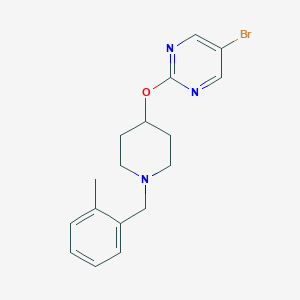 molecular formula C17H20BrN3O B2945974 5-Bromo-2-({1-[(2-methylphenyl)methyl]piperidin-4-yl}oxy)pyrimidine CAS No. 2380088-08-2