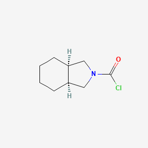 molecular formula C9H14ClNO B2945977 (3Ar,7as)-octahydro-1h-isoindole-2-carbonyl chloride CAS No. 1845038-93-8
