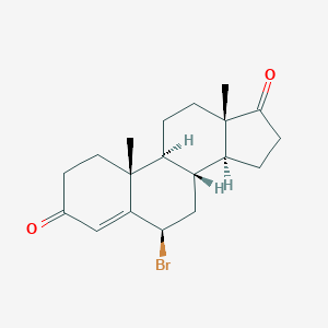 molecular formula C₁₉H₂₅BrO₂ B029461 6-Bromoandrostenedione CAS No. 38632-00-7