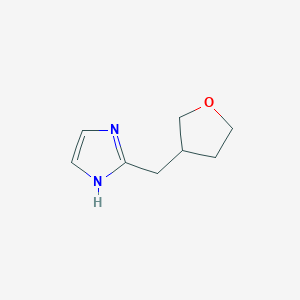 molecular formula C8H12N2O B2946123 2-[(Oxolan-3-yl)methyl]-1H-imidazole CAS No. 1989659-82-6
