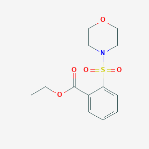 molecular formula C13H17NO5S B2946124 Ethyl 2-(morpholine-4-sulfonyl)benzoate CAS No. 2415562-29-5