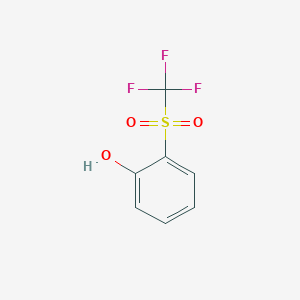 molecular formula C7H5F3O3S B2946144 2-Trifluoromethanesulfonylphenol CAS No. 32858-96-1