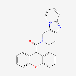 molecular formula C24H21N3O2 B2946196 N-ethyl-N-({imidazo[1,2-a]pyridin-3-yl}methyl)-9H-xanthene-9-carboxamide CAS No. 1448053-04-0