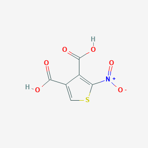 molecular formula C6H3NO6S B2946216 2-Nitro-3,4-thiophenedicarboxylic acid CAS No. 932032-15-0