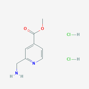 molecular formula C8H12Cl2N2O2 B2946237 Methyl 2-(aminomethyl)pyridine-4-carboxylate dihydrochloride CAS No. 1423031-32-6