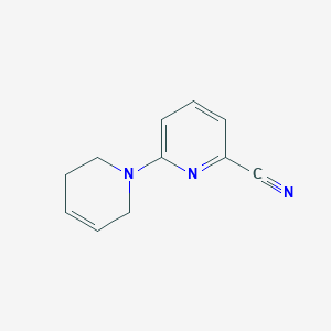 molecular formula C11H11N3 B2946238 3,6-dihydro-2H-[1,2'-bipyridine]-6'-carbonitrile CAS No. 1602314-41-9