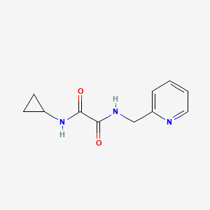 molecular formula C11H13N3O2 B2946275 N'-cyclopropyl-N-(pyridin-2-ylmethyl)oxamide CAS No. 676641-21-7