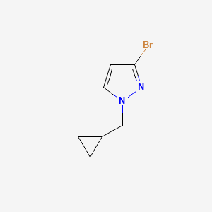 molecular formula C7H9BrN2 B2946299 3-bromo-1-(cyclopropylmethyl)-1H-pyrazole CAS No. 1224194-80-2