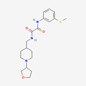 molecular formula C19H27N3O3S B2946359 N'-[3-(methylsulfanyl)phenyl]-N-{[1-(oxolan-3-yl)piperidin-4-yl]methyl}ethanediamide CAS No. 2034420-25-0