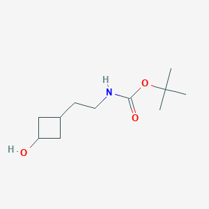 molecular formula C11H21NO3 B2946429 tert-butyl N-[2-(3-hydroxycyclobutyl)ethyl]carbamate CAS No. 1909306-47-3