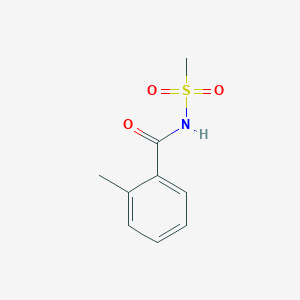 molecular formula C9H11NO3S B2946487 N-methanesulfonyl-2-methylbenzamide CAS No. 1884553-04-1