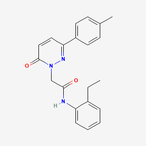 molecular formula C21H21N3O2 B2946499 N-(2-ethylphenyl)-2-[3-(4-methylphenyl)-6-oxopyridazin-1-yl]acetamide CAS No. 898132-84-8