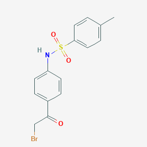 molecular formula C15H14BrNO3S B029465 N-[4-(2-Bromoacetyl)phenyl]-4-methylbenzenesulfonamide CAS No. 5317-95-3