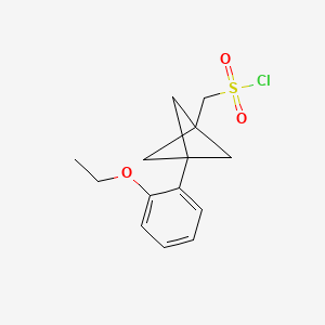 [3-(2-Ethoxyphenyl)-1-bicyclo[1.1.1]pentanyl]methanesulfonyl chloride