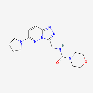 N-((6-(pyrrolidin-1-yl)-[1,2,4]triazolo[4,3-b]pyridazin-3-yl)methyl)morpholine-4-carboxamide