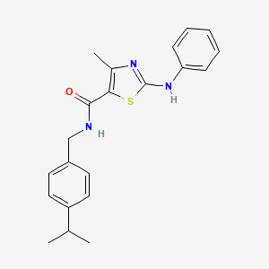 1-(ethylsulfonyl)-N-(3-fluorobenzyl)-3-methylpiperidine-3-carboxamide